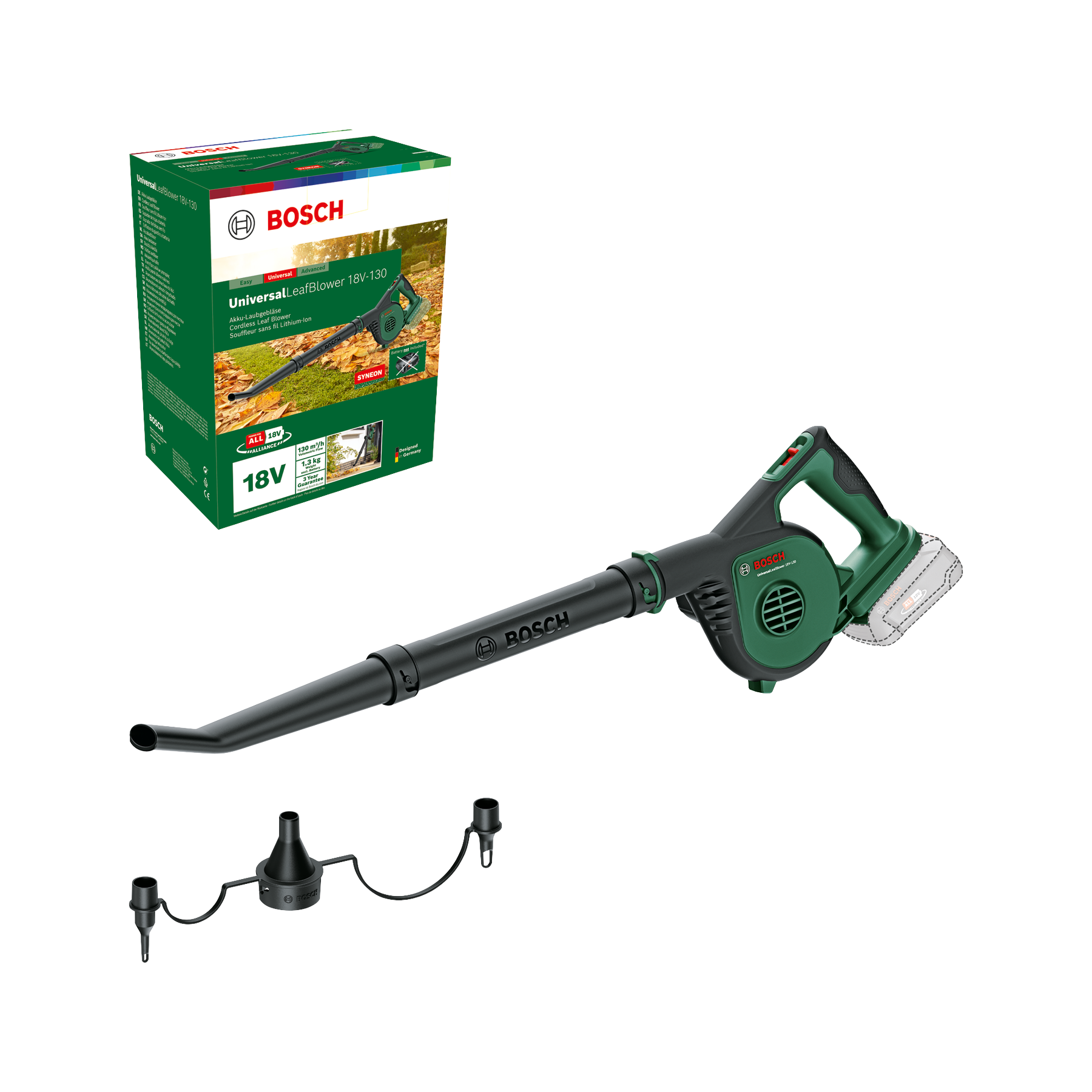 Bosch Aku záhradné dúchadlo UniversalLeafBlower 18V-130 (bez aku) 06008A0601