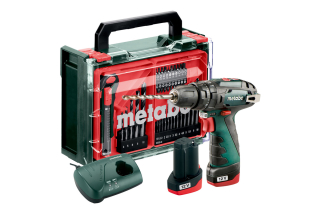 Metabo Akumulátorový príklepový vŕtací skrutkovač PowerMaxx SB Basic SET 600385710